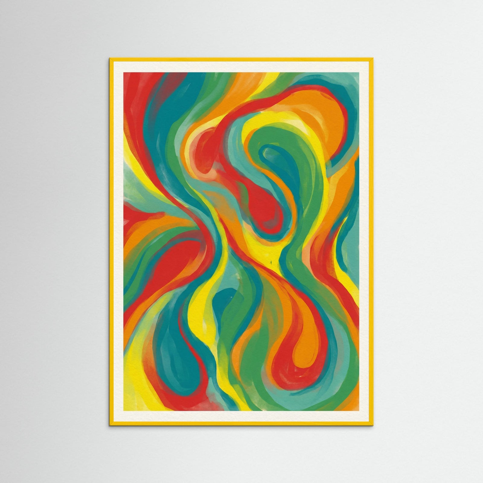 Yellow Wood Chromatic Circles Study