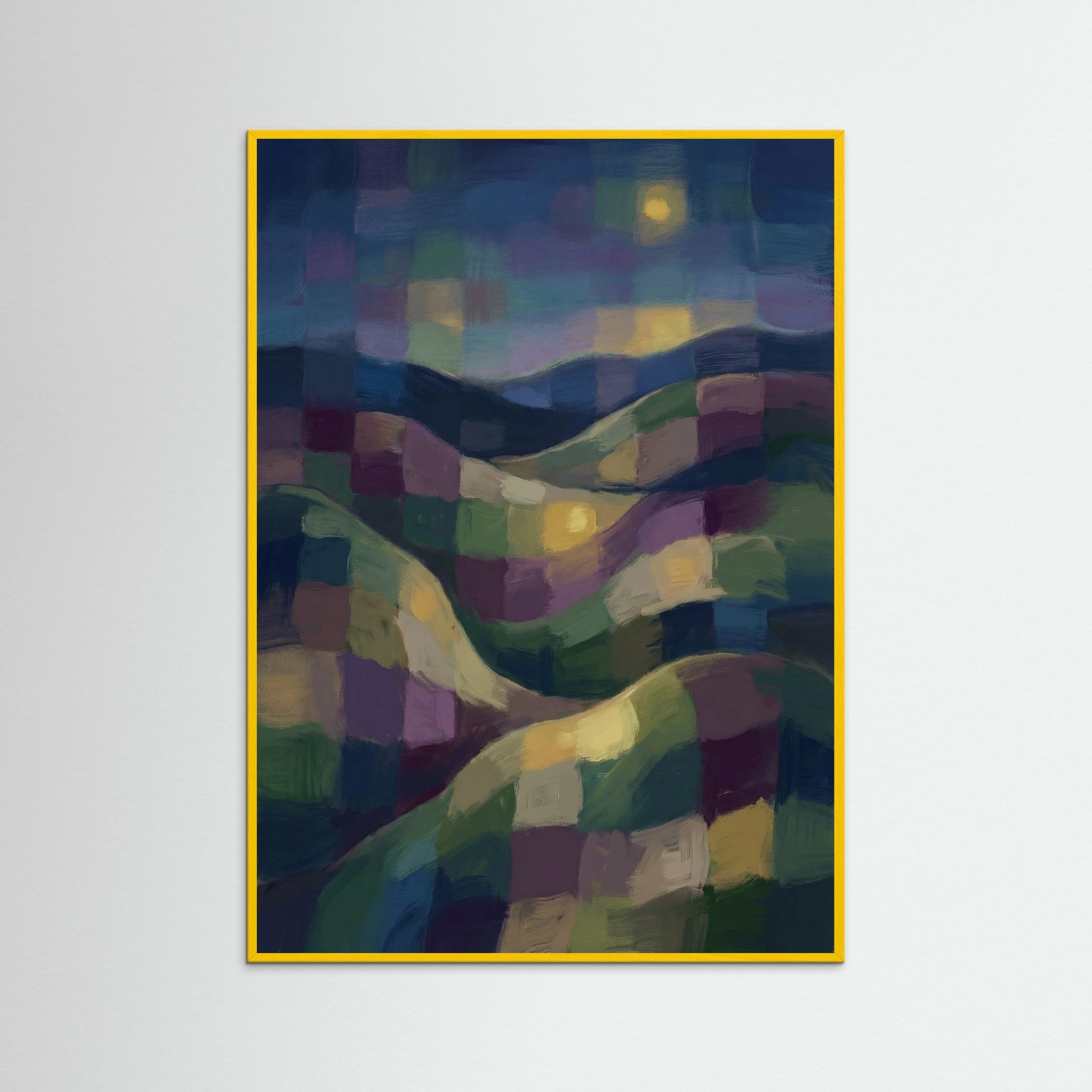 Yellow Wood Chromatic Mosaic Grid