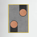 Circles on black background 2 Poster – poster and art print