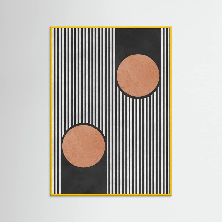 Circles on black background 2 Poster – poster and art print