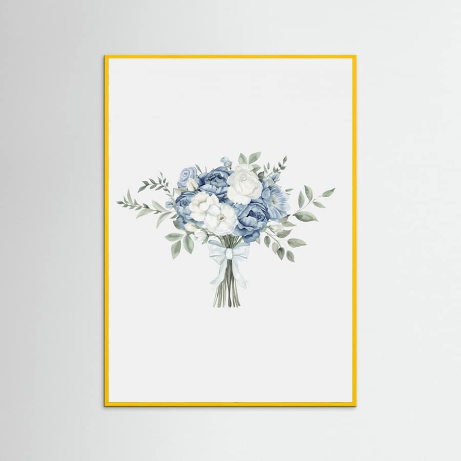 Coastal Bouquet With Bow Poster – poster and art print