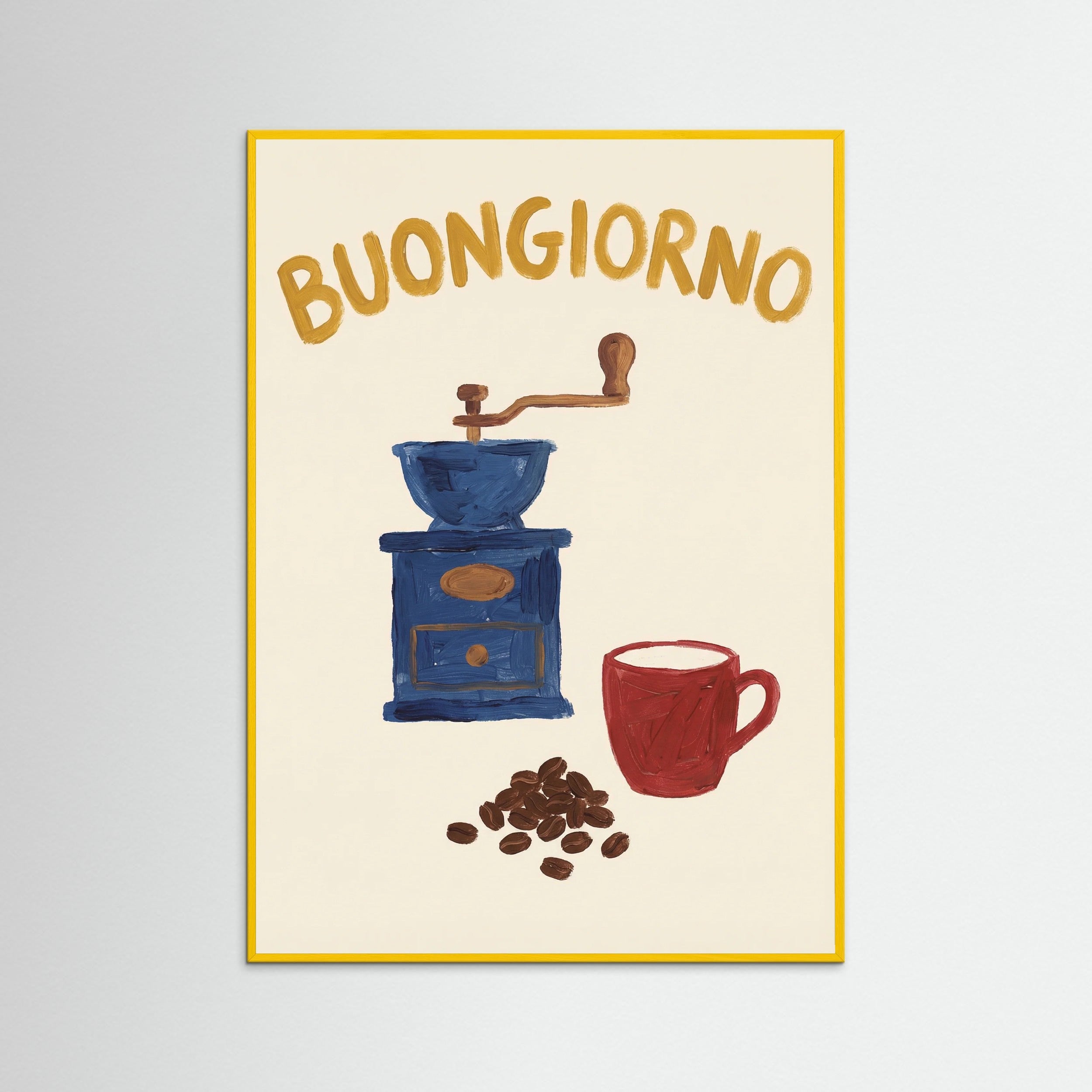 Yellow Wood Coffee Break Charm