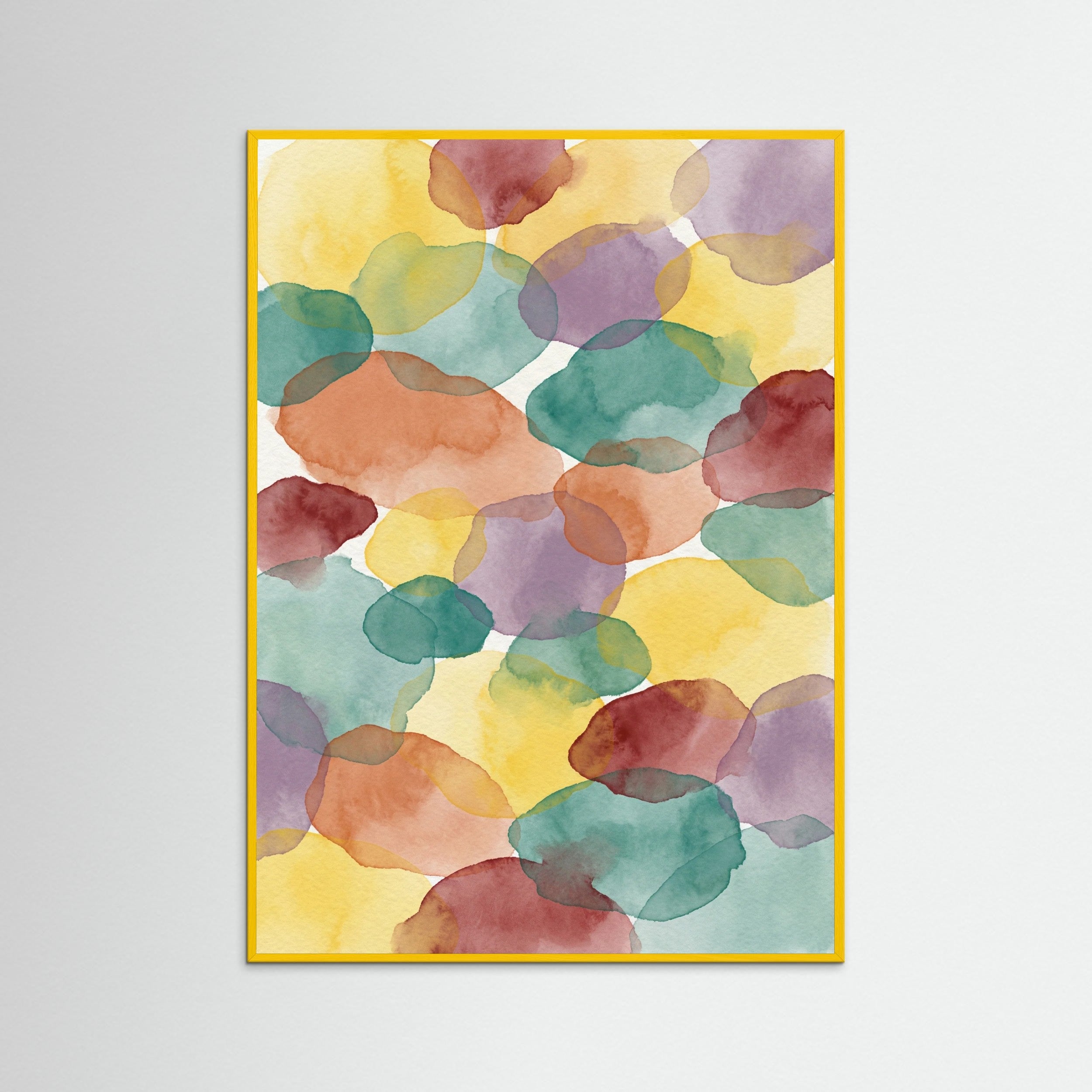 Yellow Wood Color Mosaic