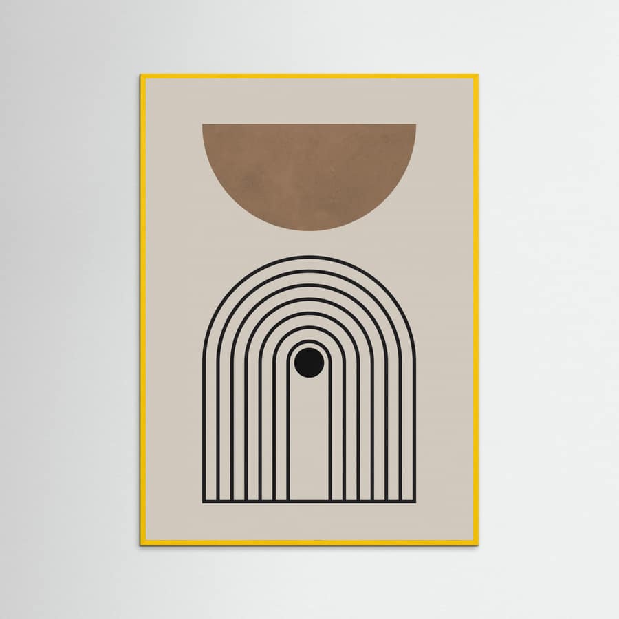 Composition lines and circles 5 Poster – plakat og kunsttryk