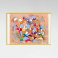 Yellow Wood Confetti Garden I Poster