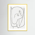 Yellow Wood Contemplative Figure