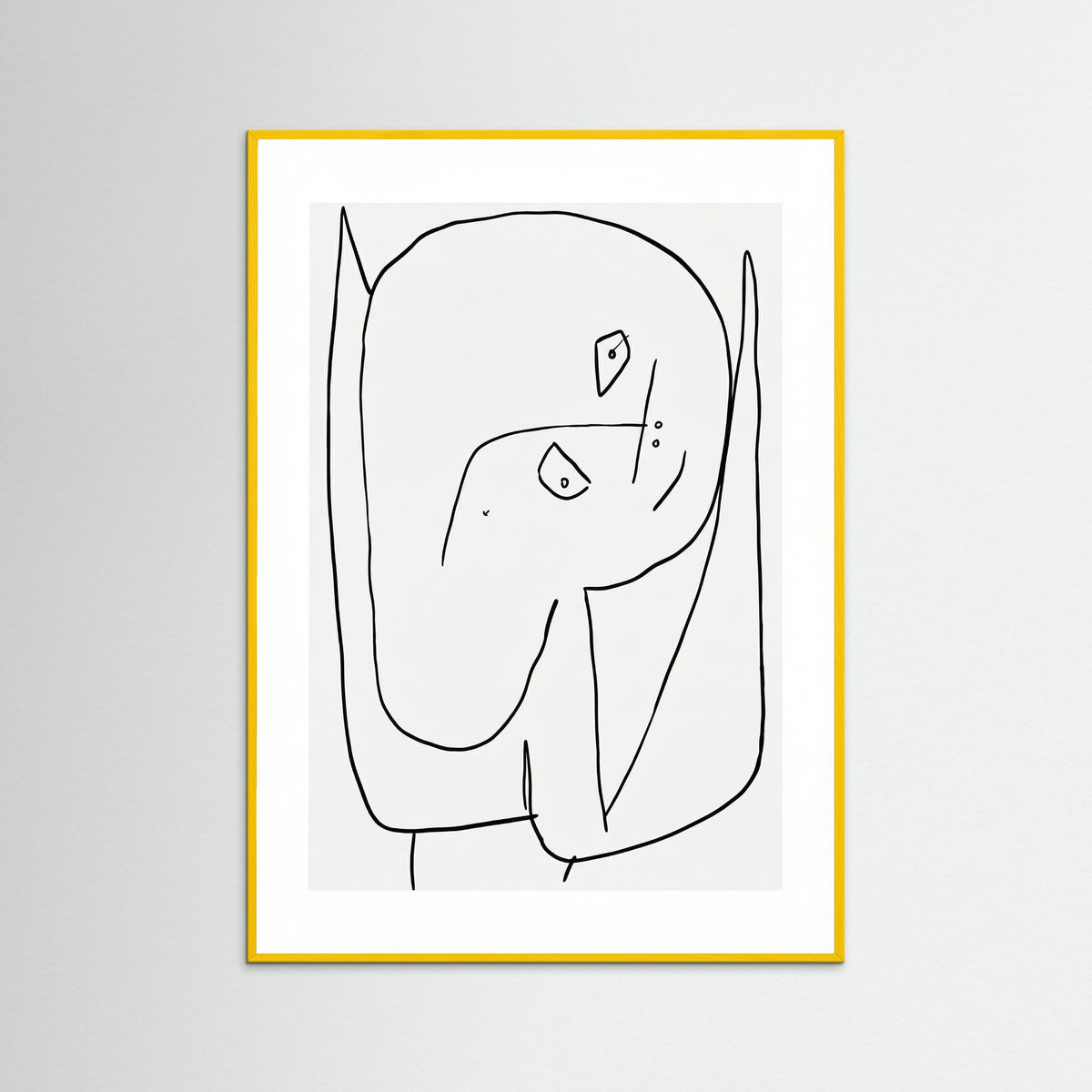 Yellow Wood Contemplative Figure