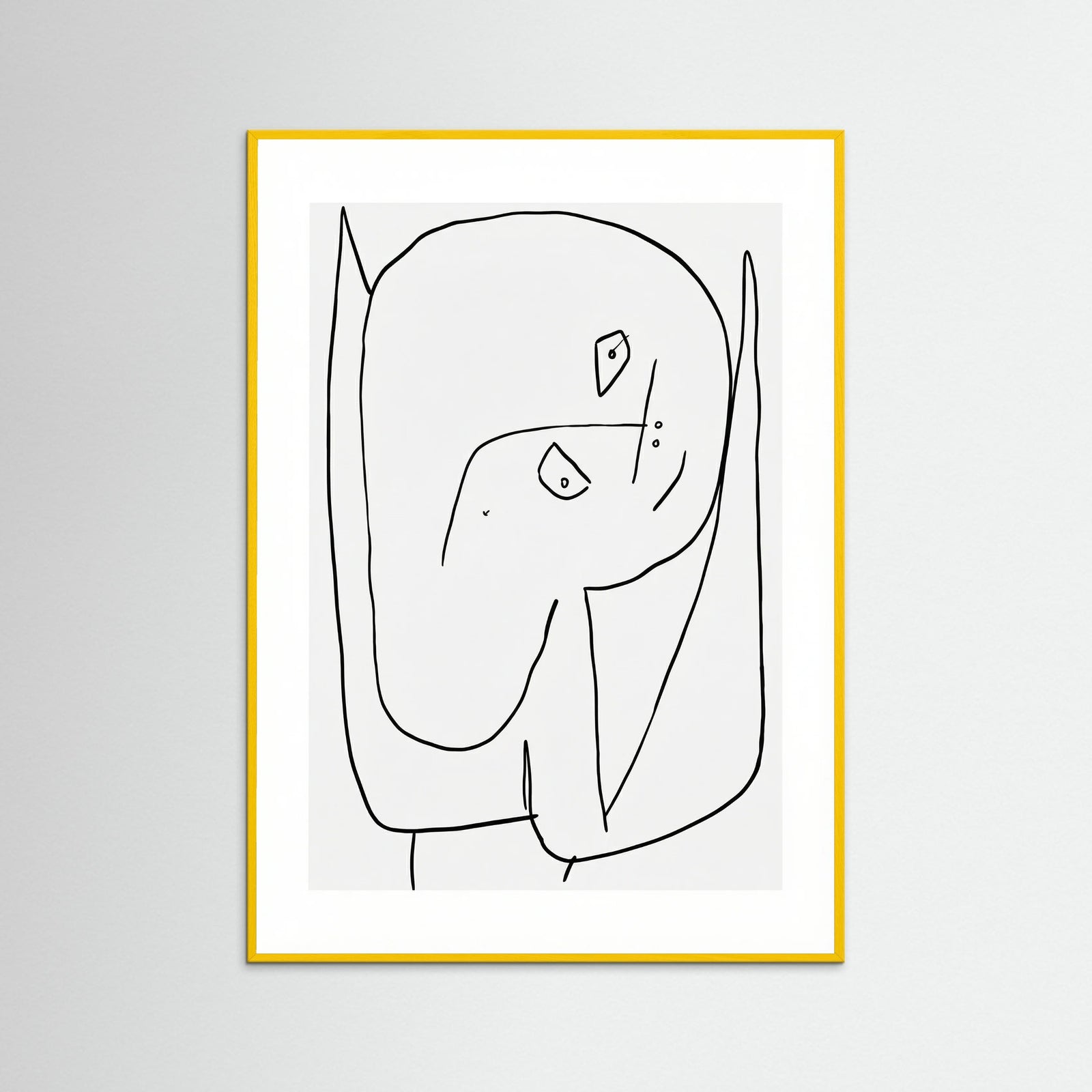 Yellow Wood Contemplative Figure