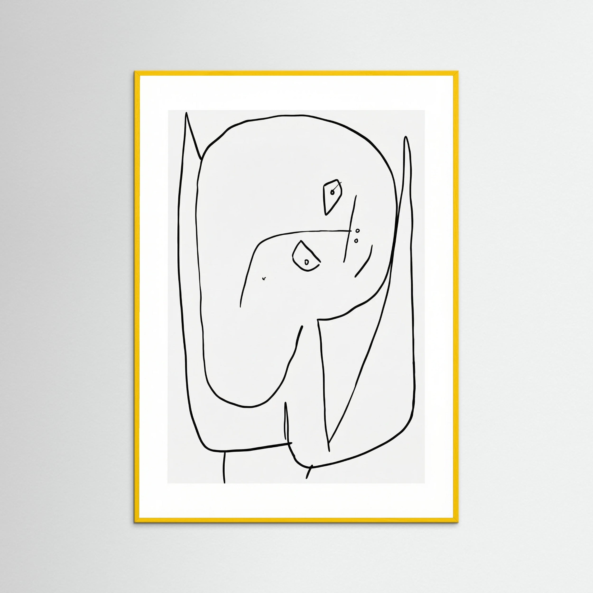 Yellow Wood Contemplative Figure