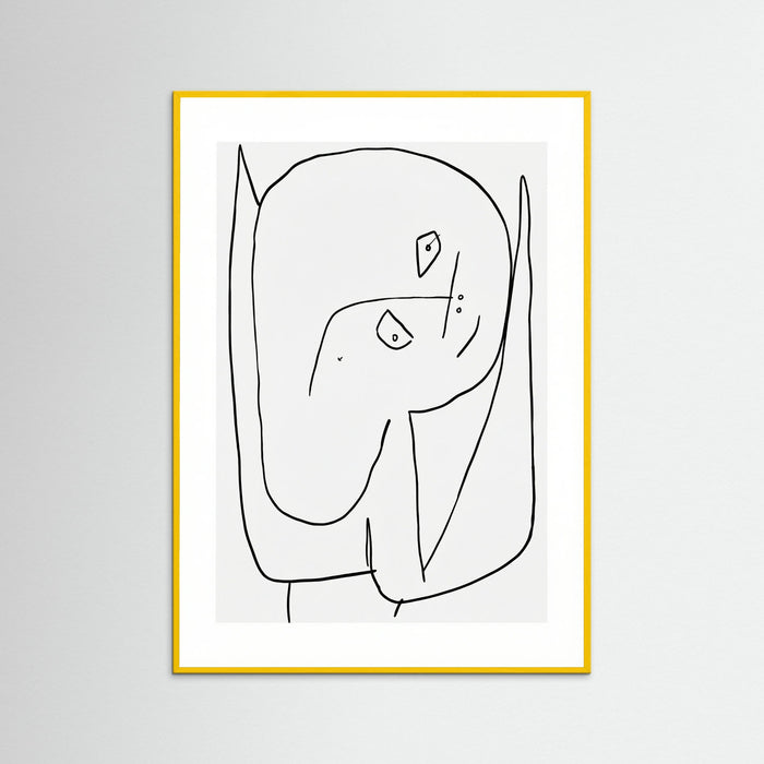 Yellow Wood Contemplative Figure