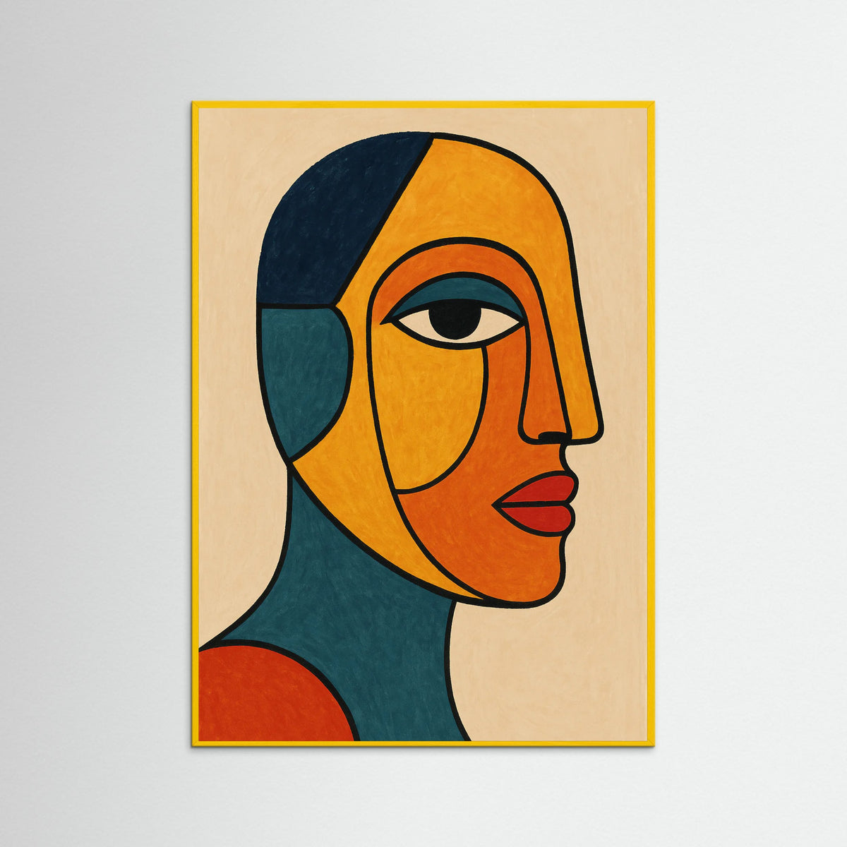 Yellow Wood Contour Elegance