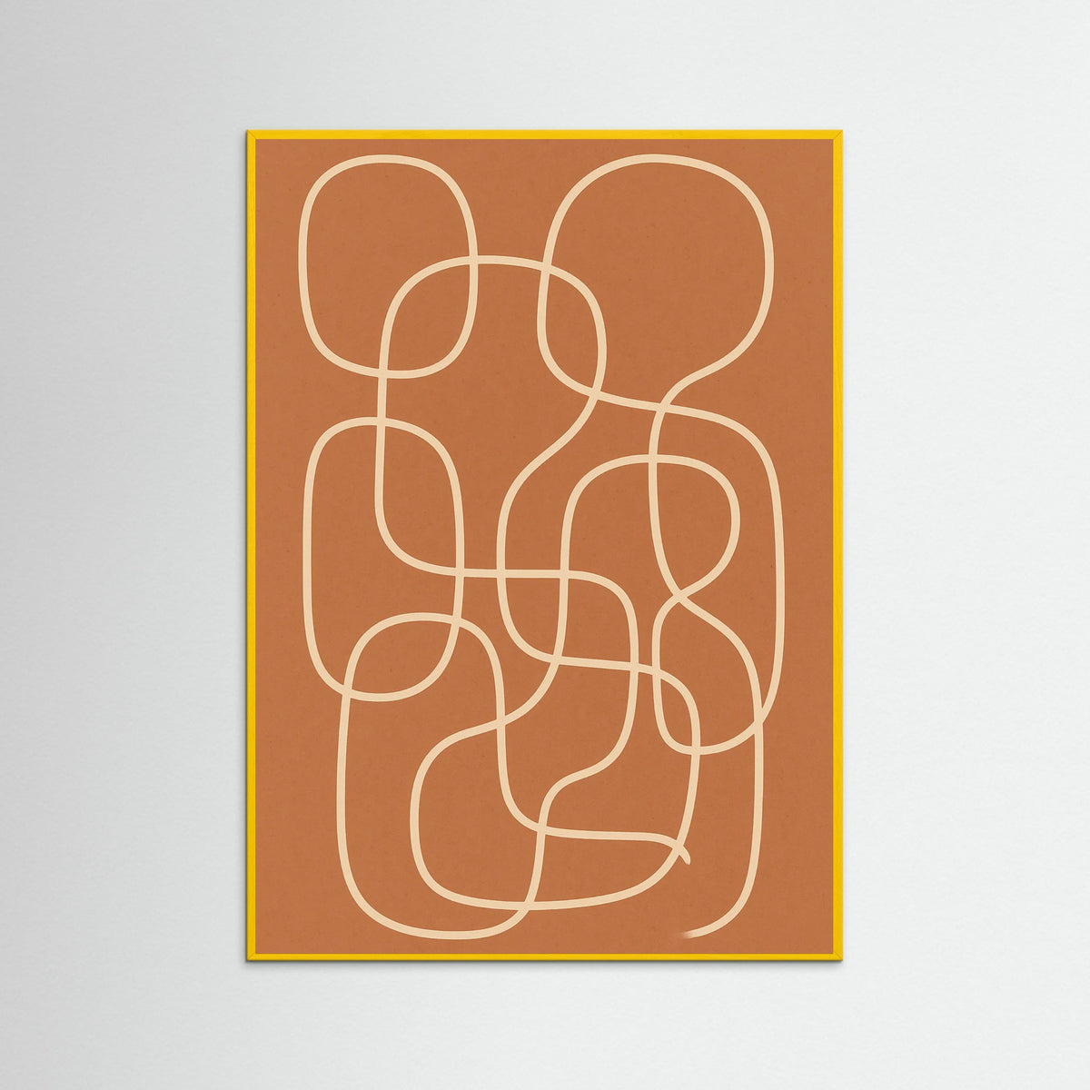 Yellow Wood Contour Puzzle