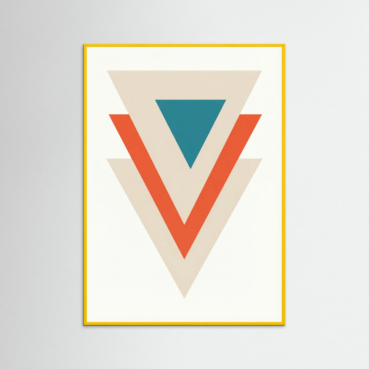 Yellow Wood Contrasting Circles