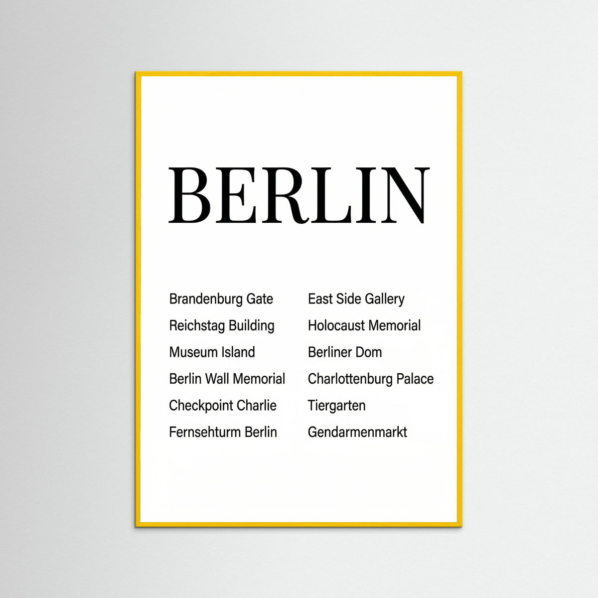 Yellow Wood Copenhagen Typography
