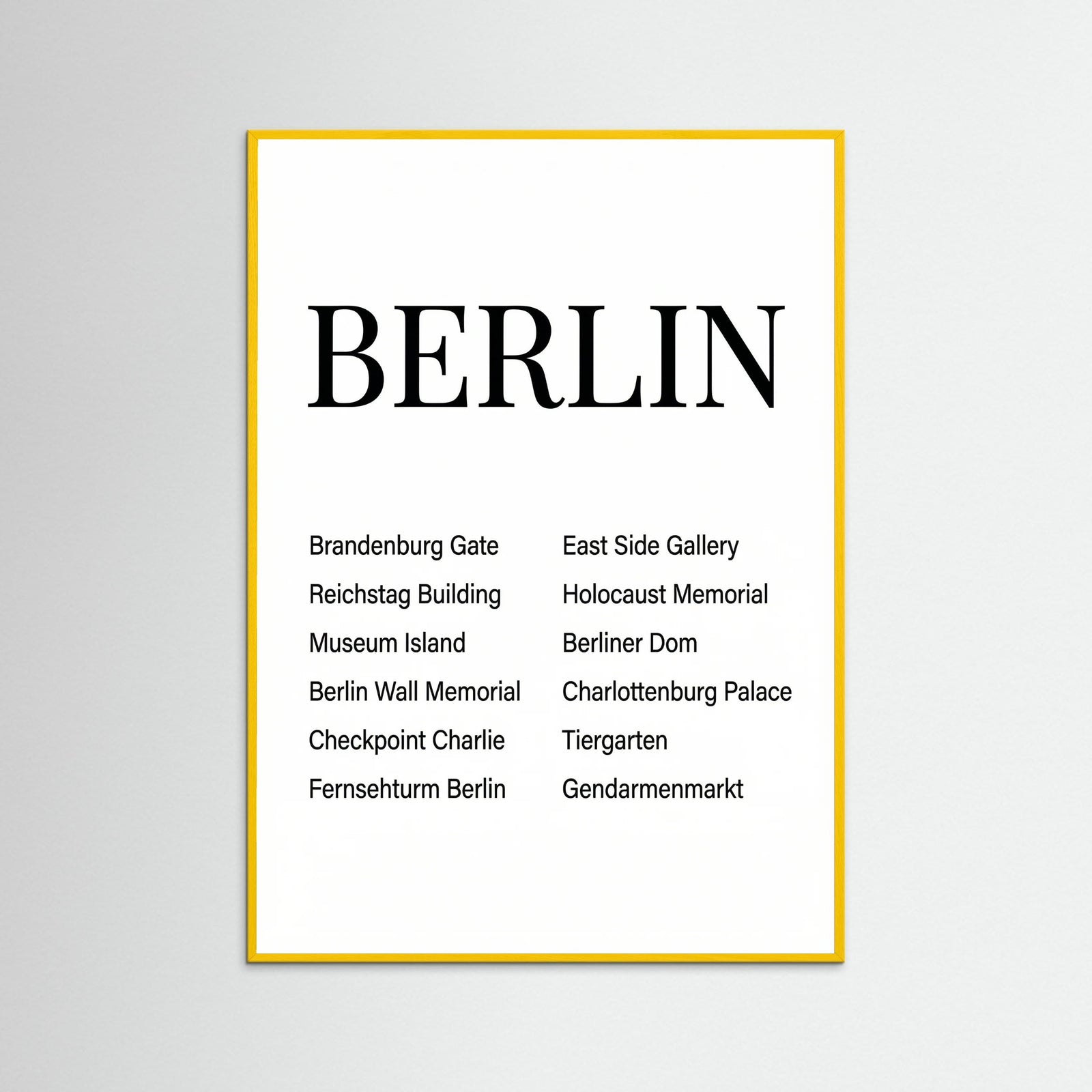 Yellow Wood Copenhagen Typography