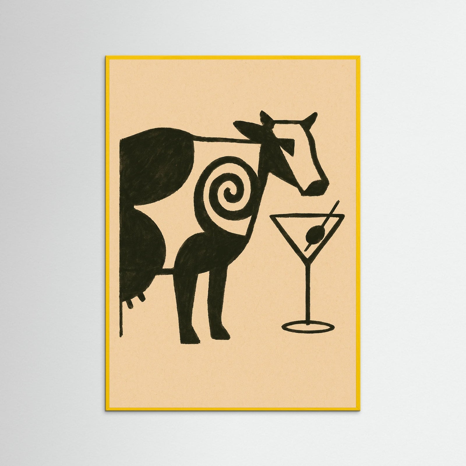 Yellow Wood Cow Martini