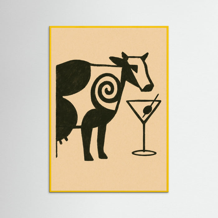 Yellow Wood Cow Martini