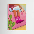 Yellow Wood Cowgirl Poster