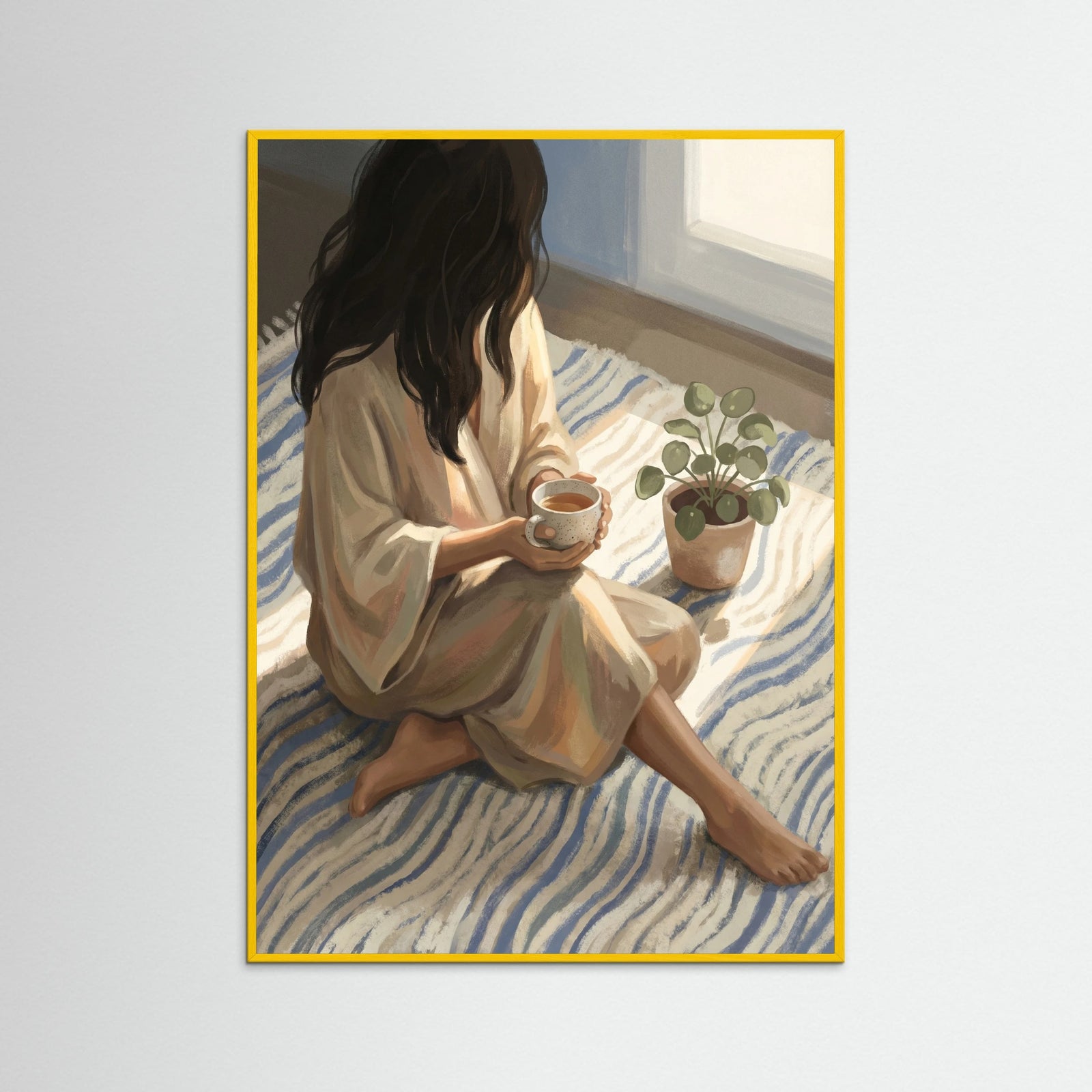 Yellow Wood Cozy Morning Read