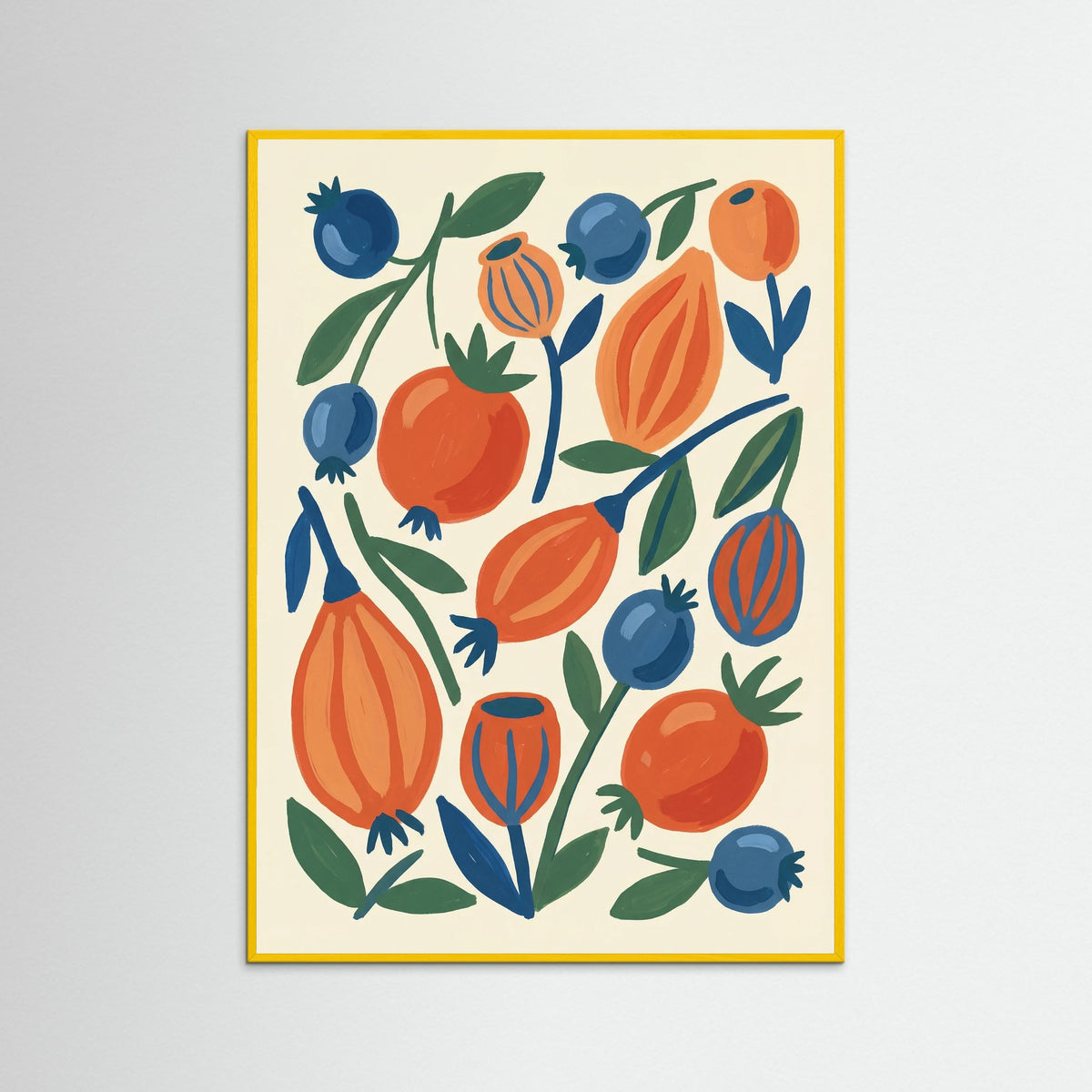 Yellow Wood Crimson Bloom Rows