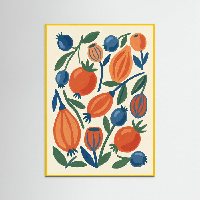 Yellow Wood Crimson Bloom Rows