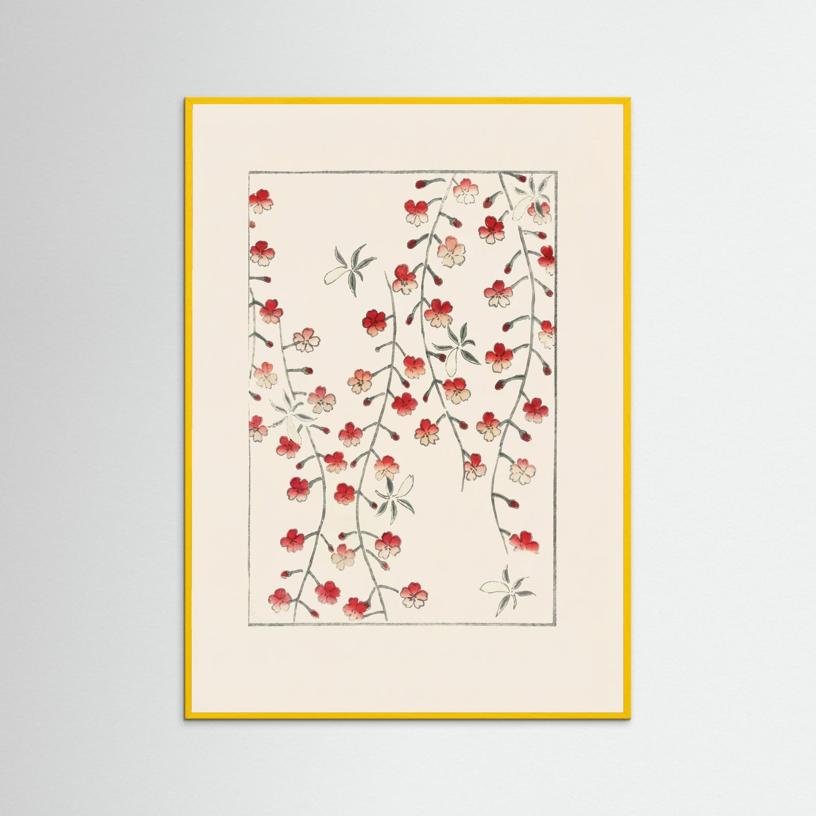 Yellow Wood Crimson Botanical Cascade