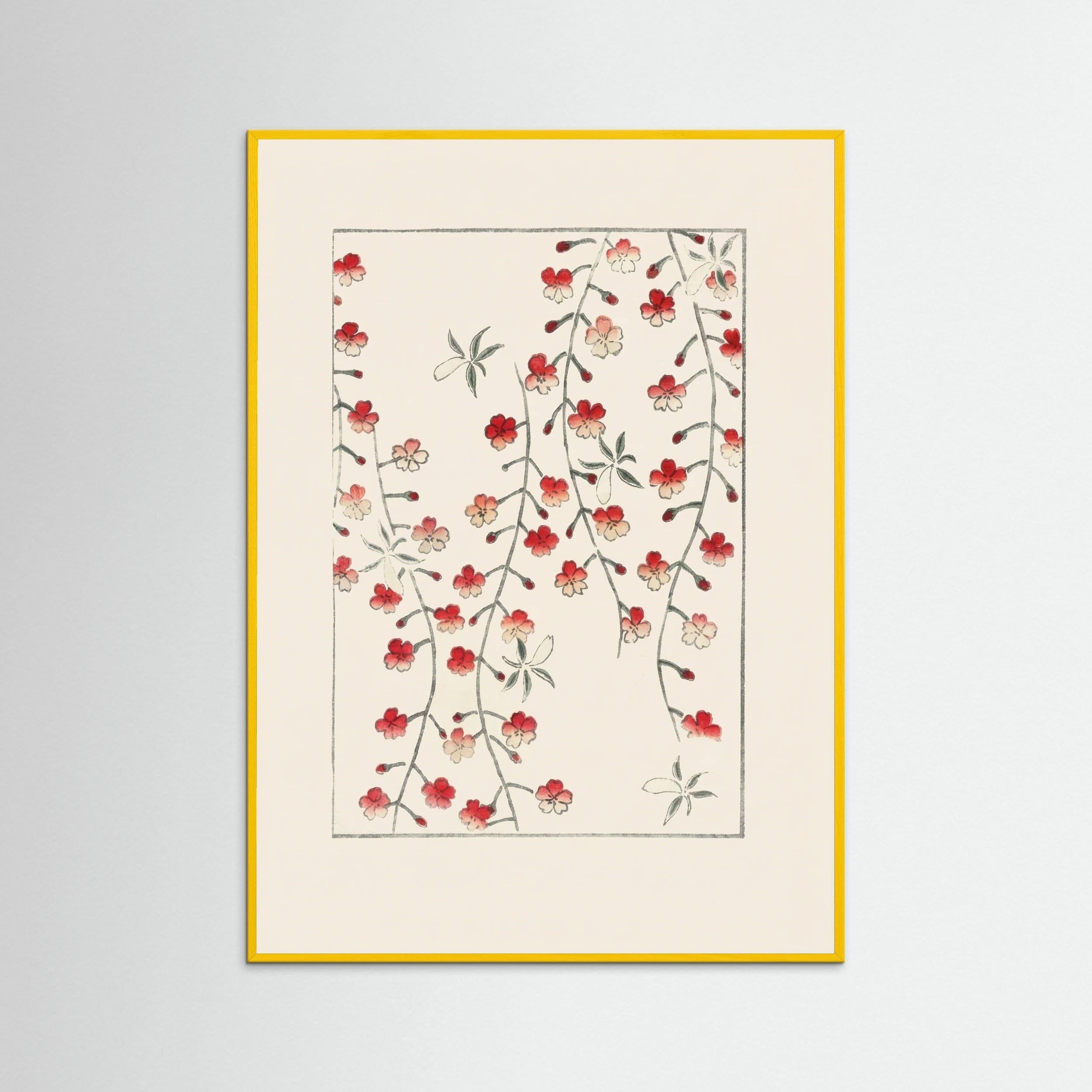 Yellow Wood Crimson Botanical Cascade