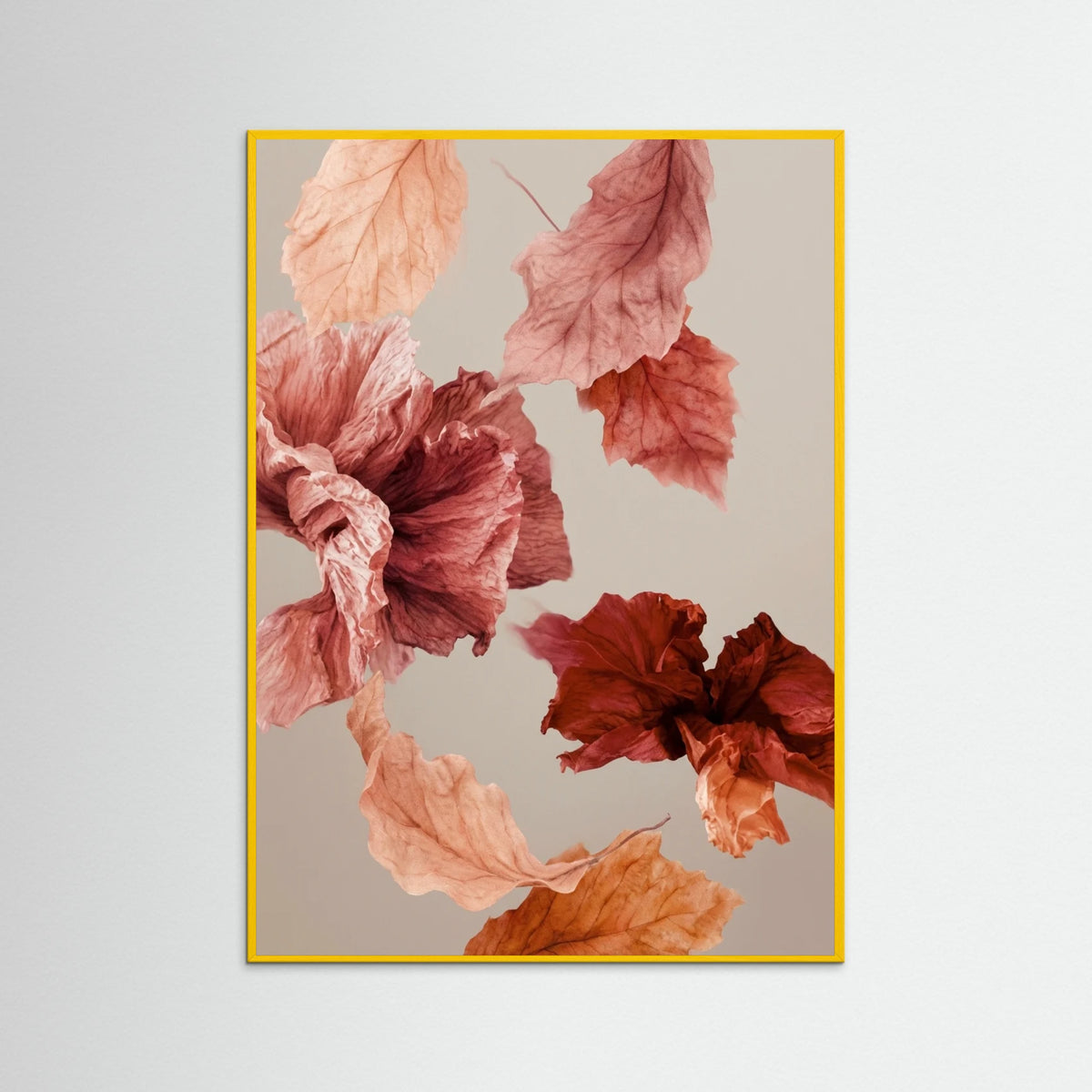 Yellow Wood Crimson Petals