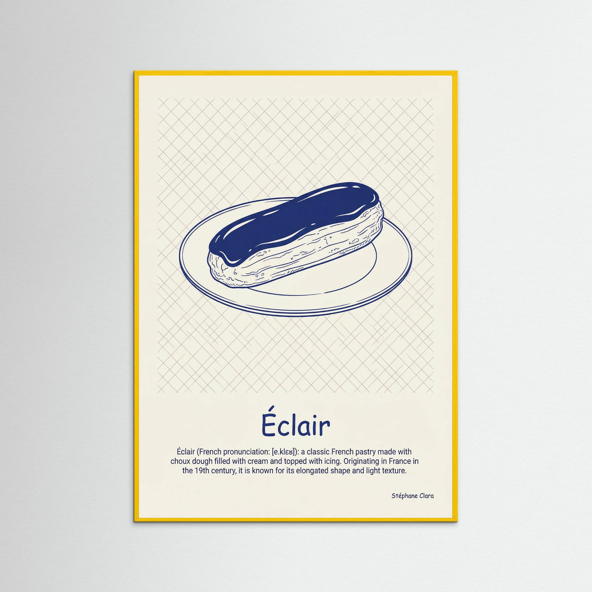 Yellow Wood Croissant Blueprint