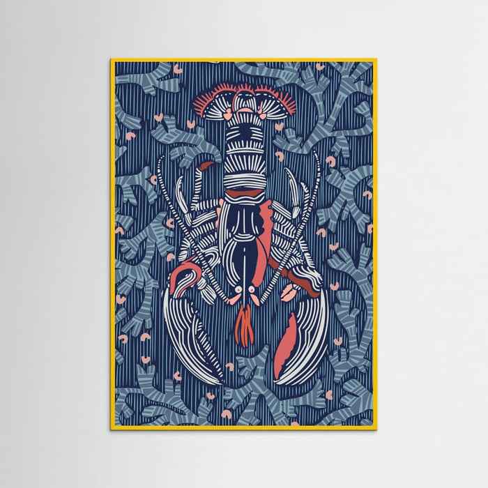 Crustacean Core navy Poster – poster and art print