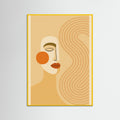 Yellow Wood Curved Contours