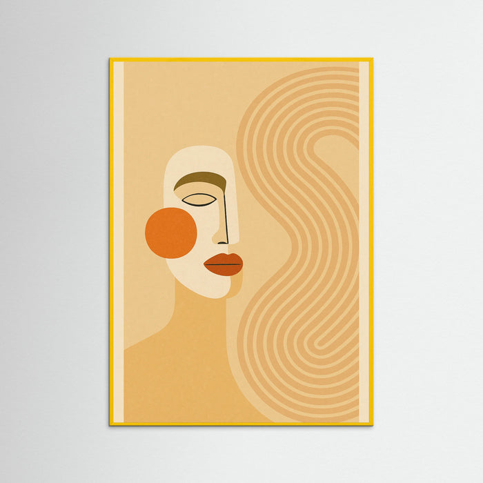 Yellow Wood Curved Contours