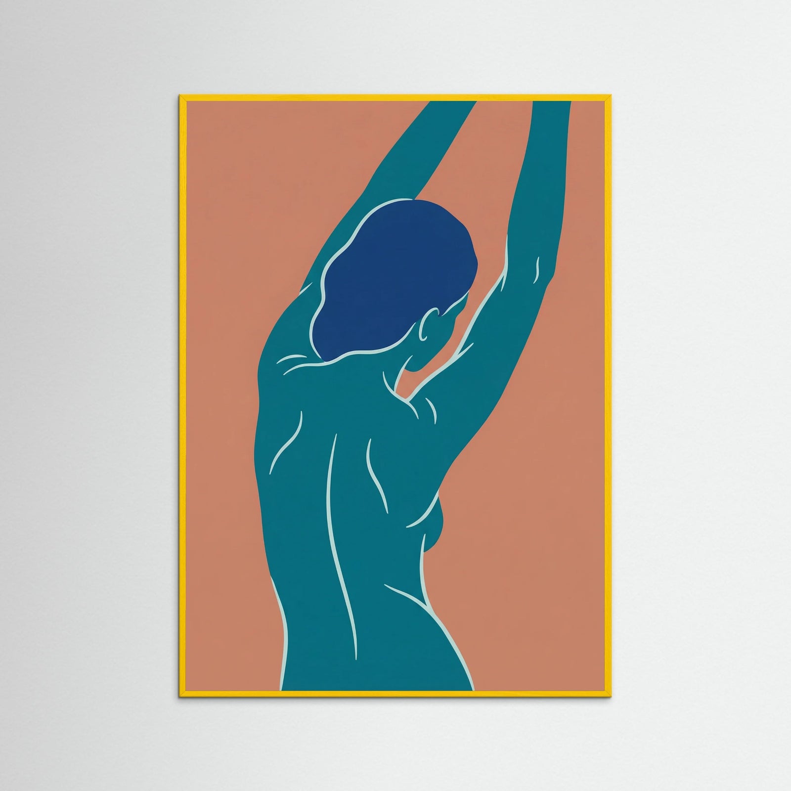 Yellow Wood Curved Embrace