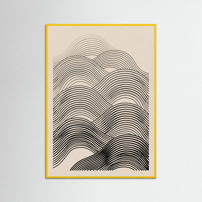 Yellow Wood Curved Flow