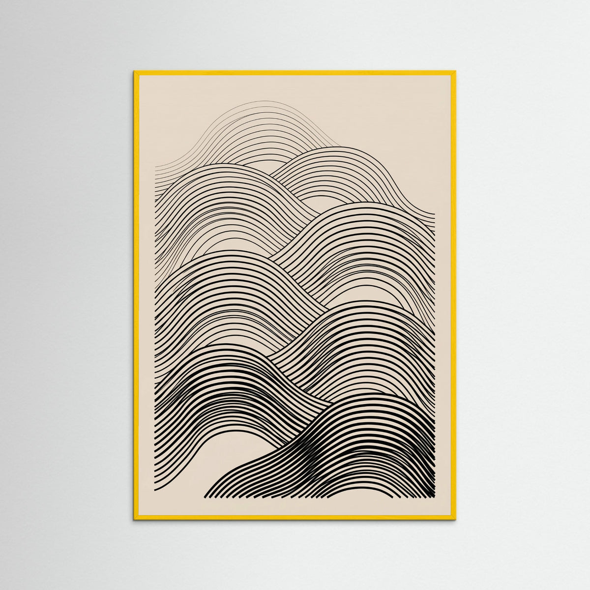 Yellow Wood Curved Flow