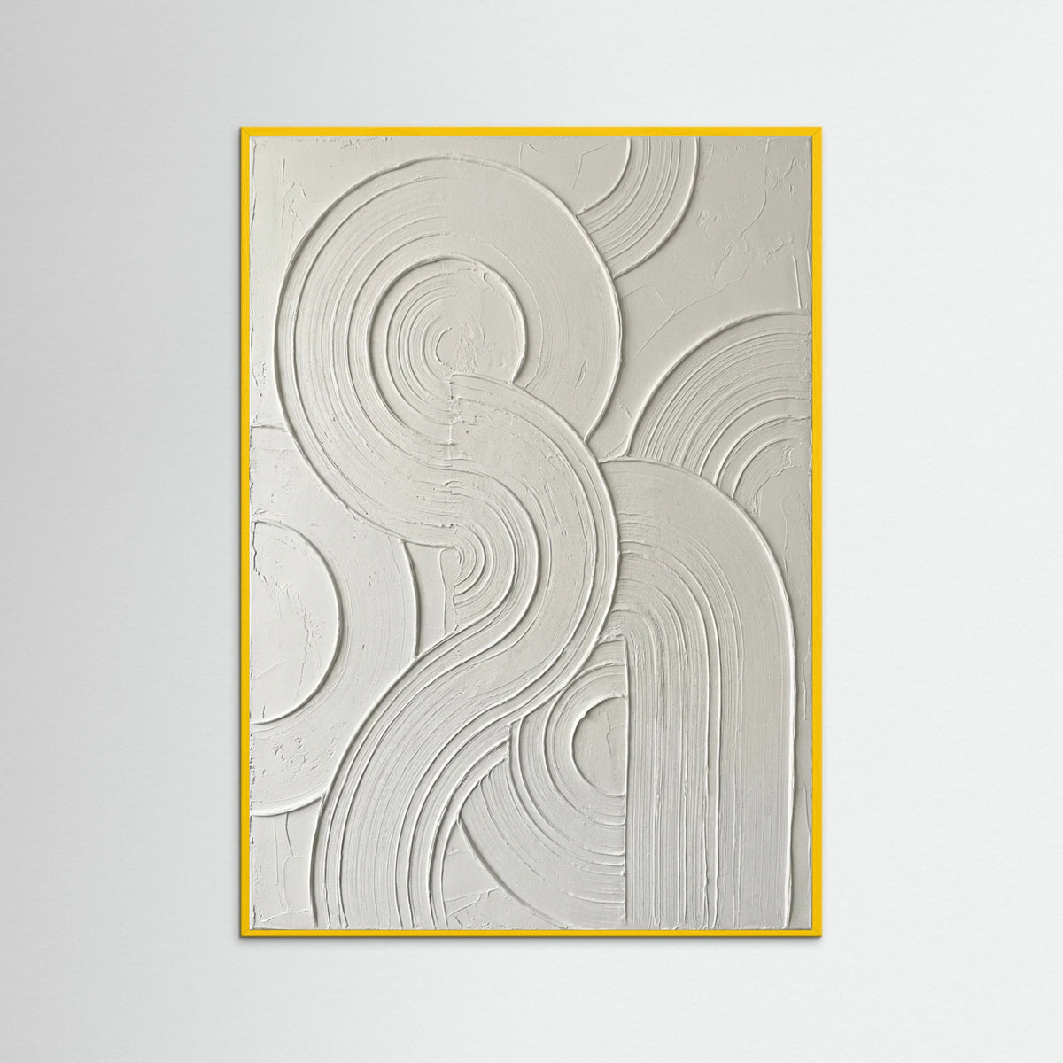 Yellow Wood Curved Relief