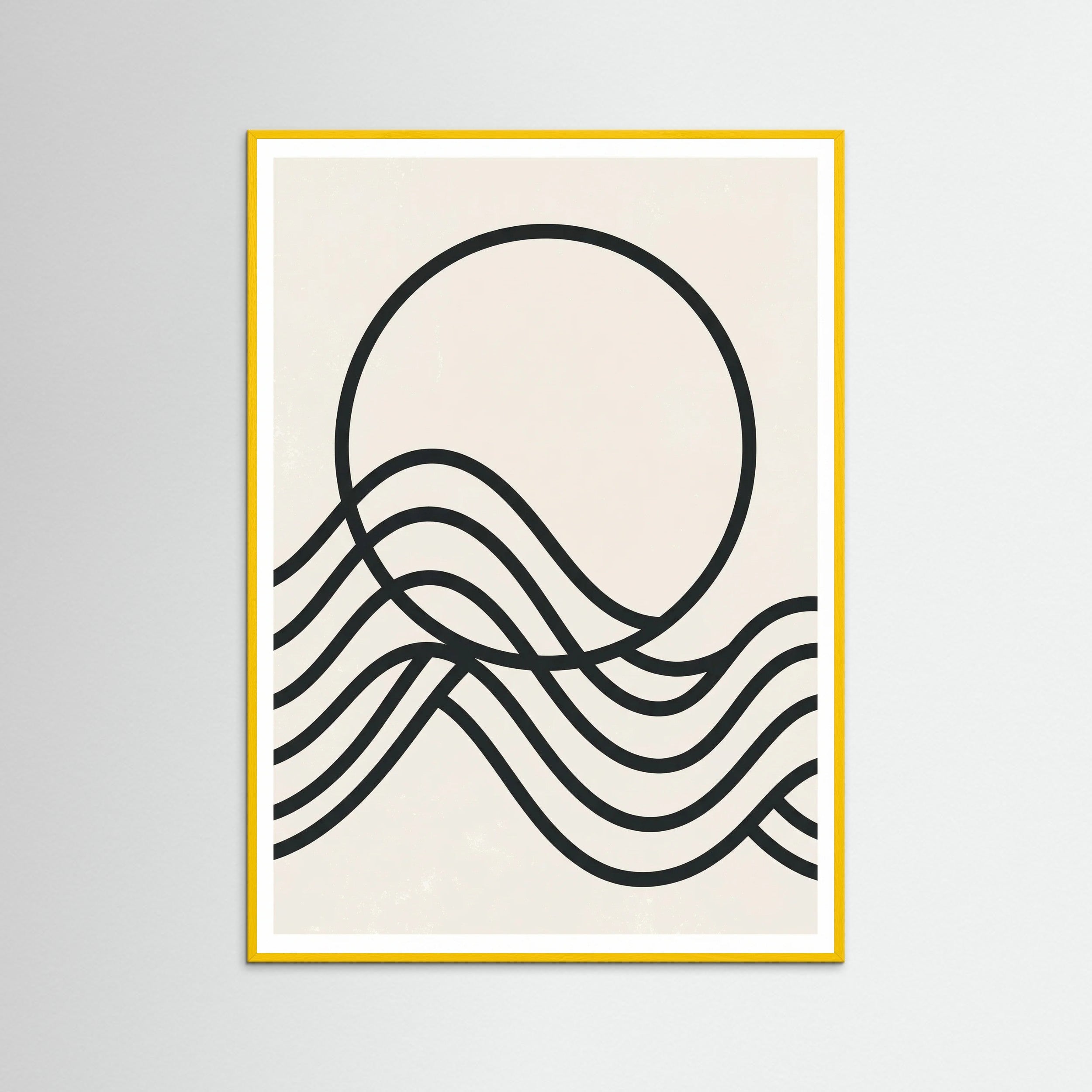 Yellow Wood Curved Rhythms