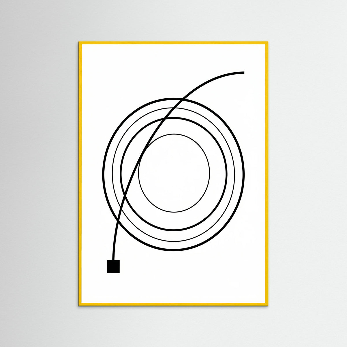 Yellow Wood Curved Trajectory