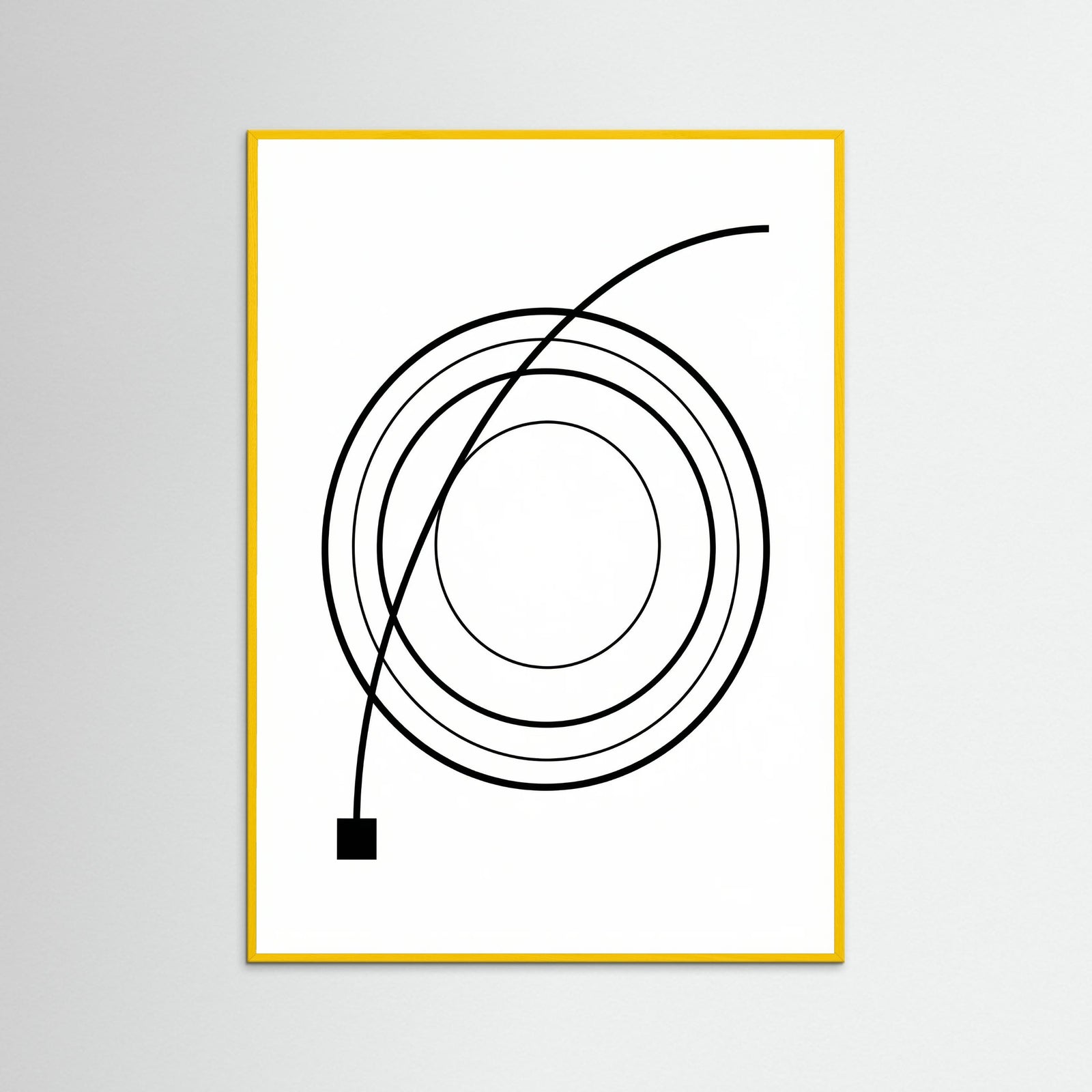 Yellow Wood Curved Trajectory
