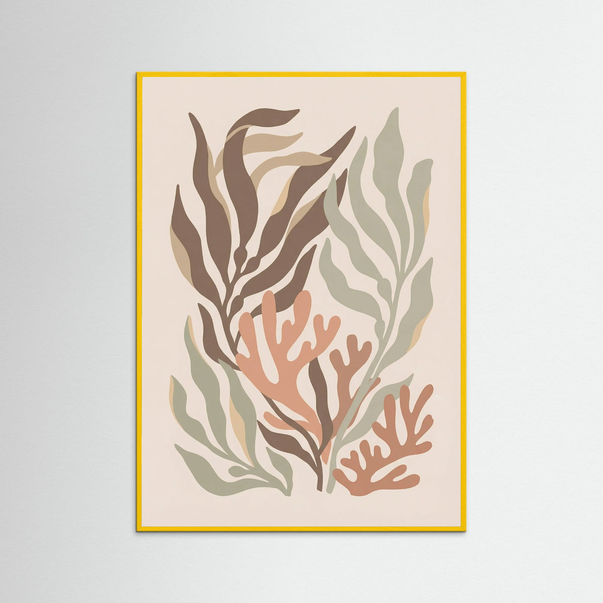 Yellow Wood Cut out Foliage