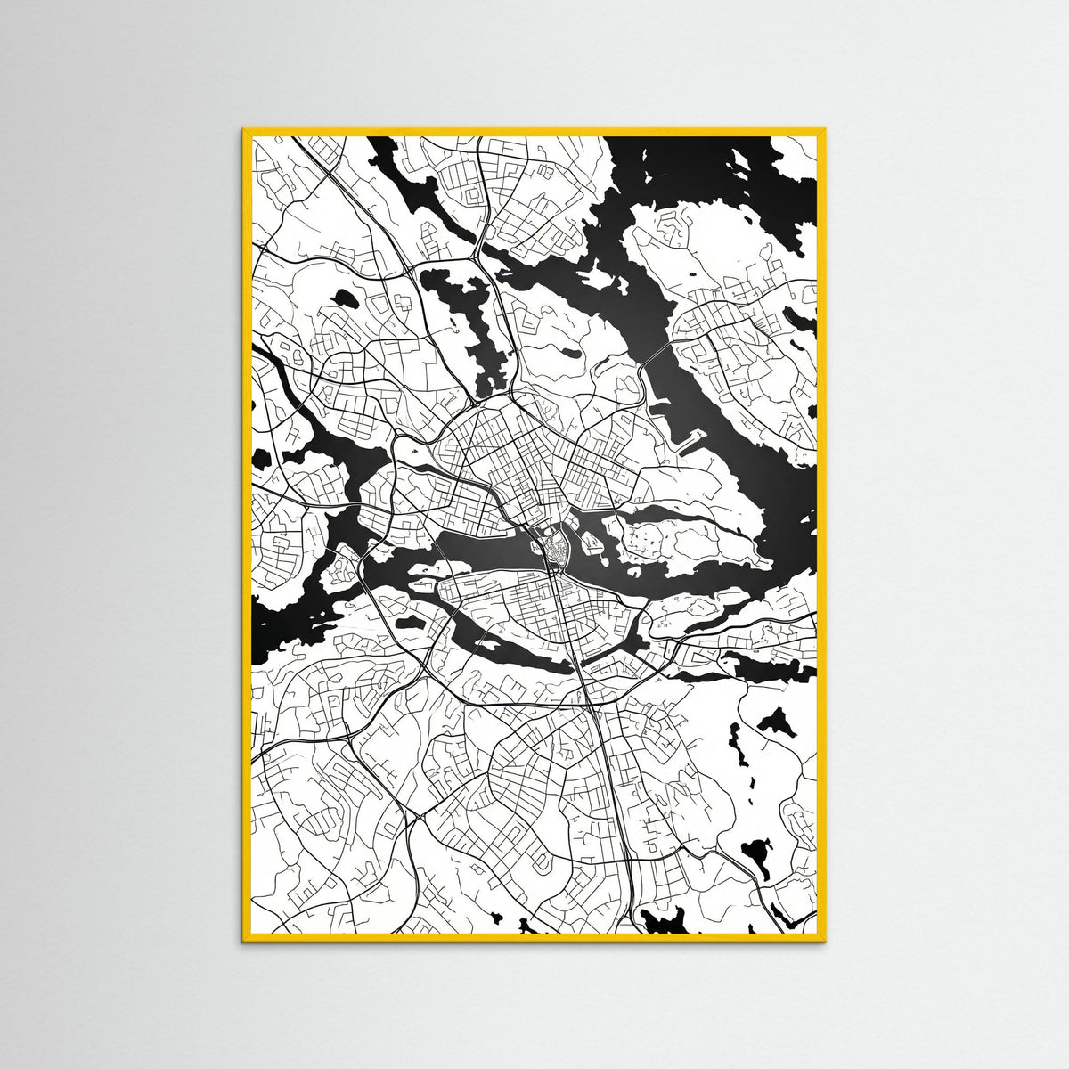 Yellow Wood Danish Cityscape