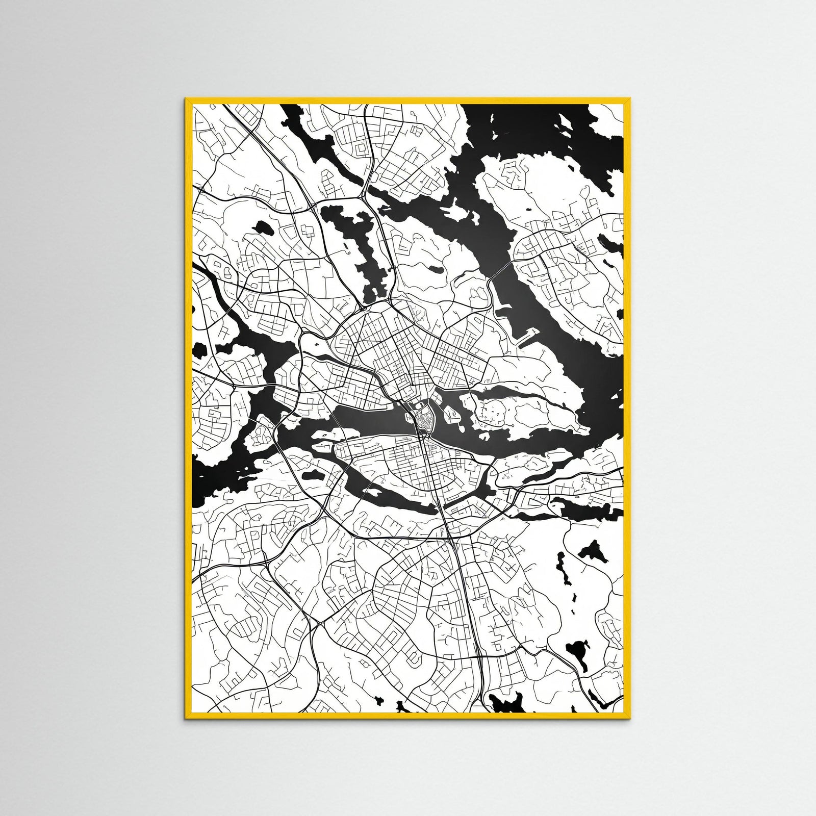 Yellow Wood Danish Cityscape