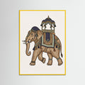 Yellow Wood Decorated Horse
