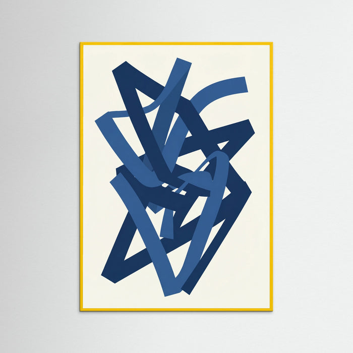 Yellow Wood Deep Blue Strands