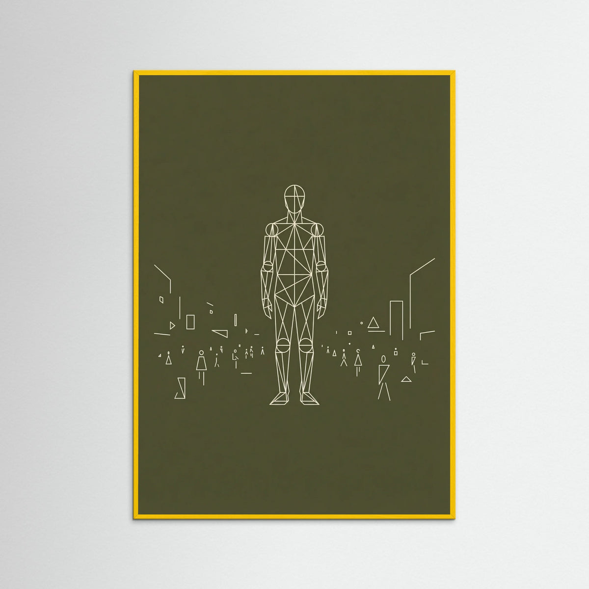 Yellow Wood Dense Geometric Crowd