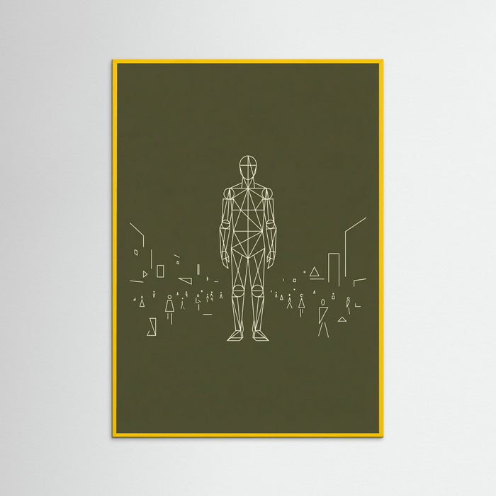 Yellow Wood Dense Geometric Crowd