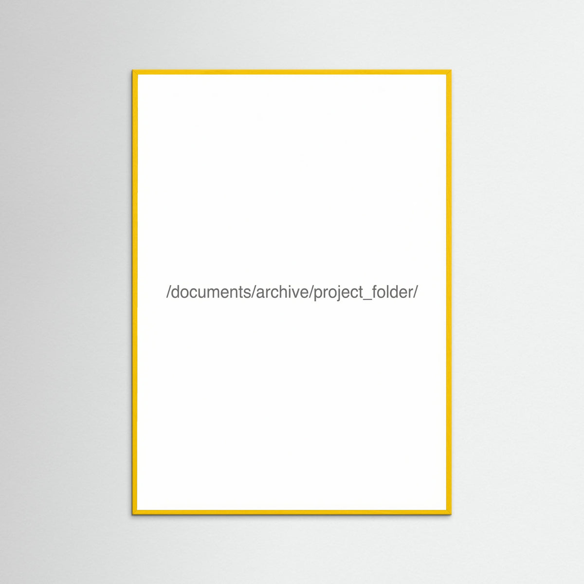 Yellow Wood Digital File Label