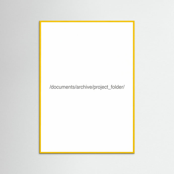 Yellow Wood Digital File Label