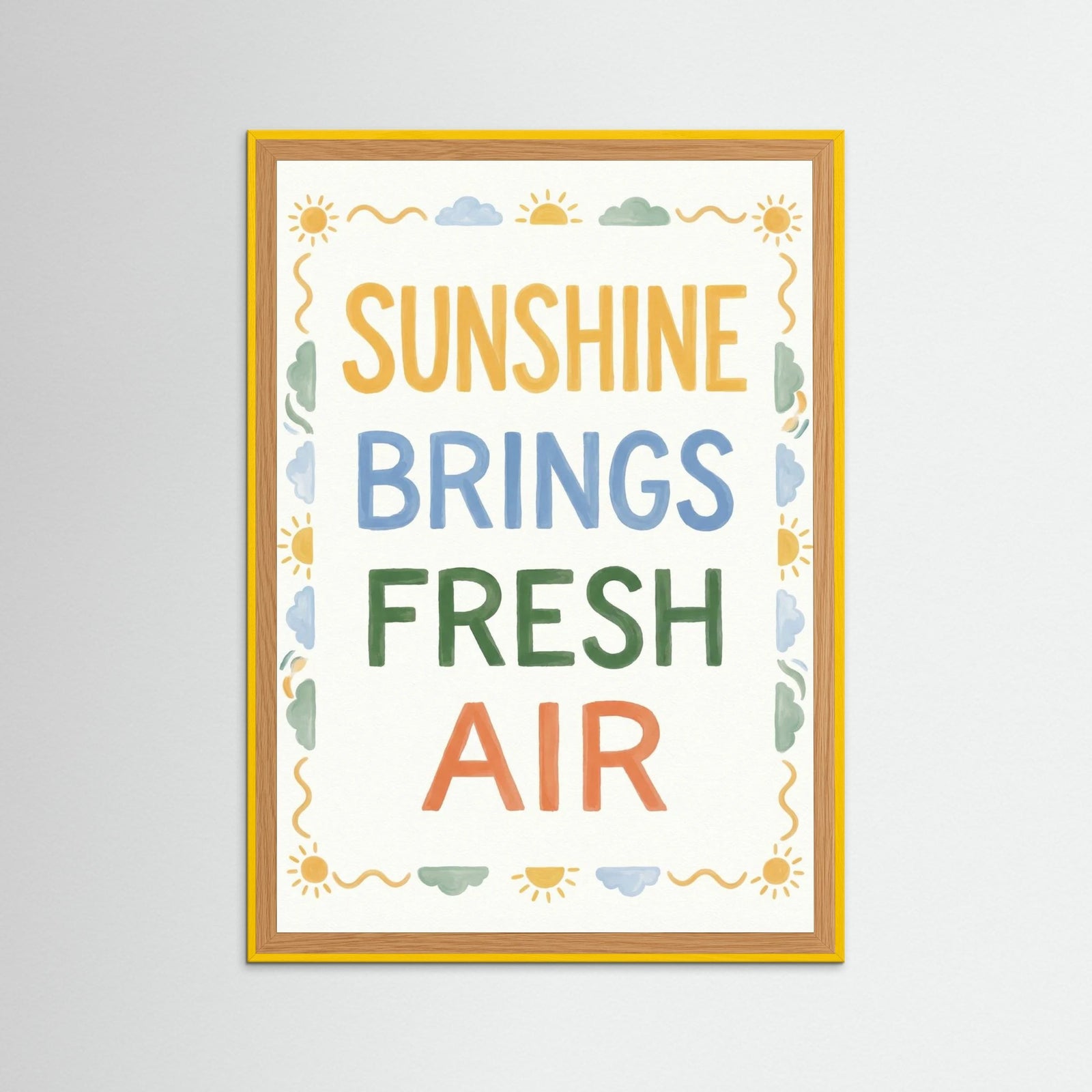 Yellow Wood Dinner Party Affirmation