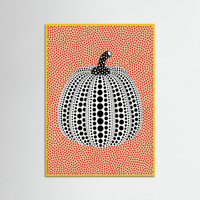 Yellow Wood Dotted Pumpkin Pop
